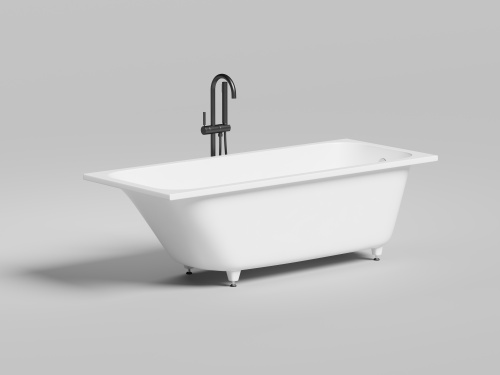 Ванна из искусственного камня Salini ORLANDA 102021M 170х70 встраиваемая прямоугольная с ножками - фото 2